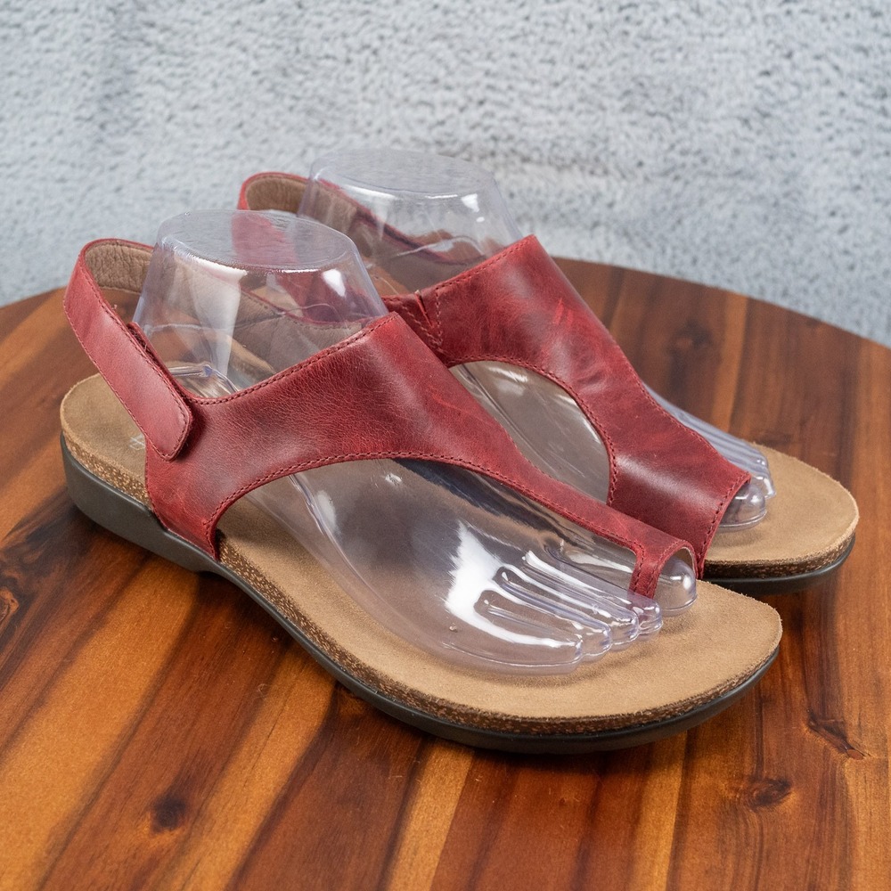 Dansko Reece Sandal Cinnabar Red Toe Loop Sandal EU 41 Women's US 10.5